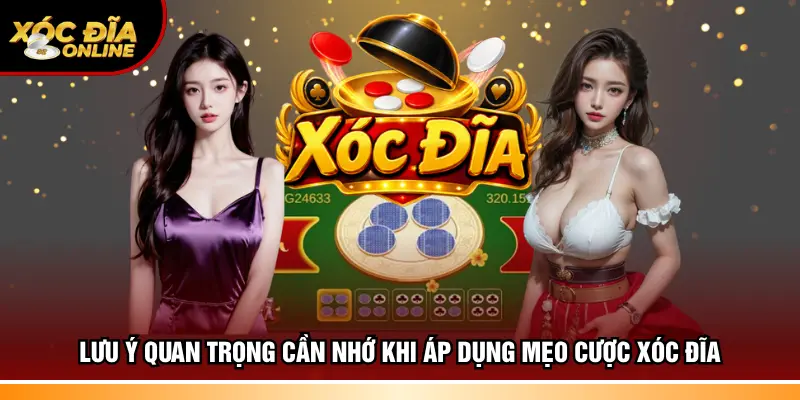 Lưu ý quan trọng cần nhớ khi áp dụng mẹo cược xóc đĩa