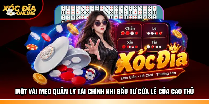 Một vài mẹo quản lý tài chính khi đầu tư cửa lẻ của cao thủ