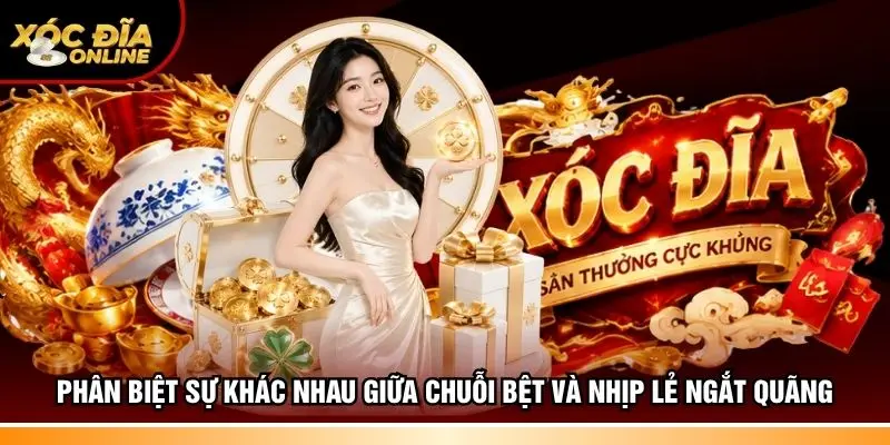 Phân biệt sự khác nhau giữa chuỗi bệt và nhịp lẻ ngắt quãng